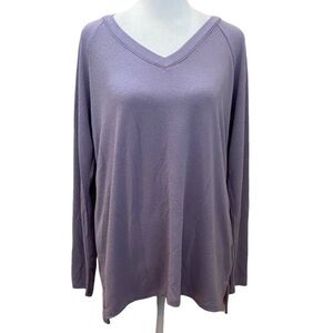 Banana Republic Soft Purple Long Sleeve Lightweight Sweater. Size M. V- neck.